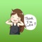 Natalia The Cute Girl English Stickers