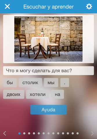 Curso de ruso Vocabulario en ruso Ejercicios screenshot 3