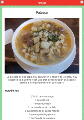 Recetario de Cocina Peruana screenshot 2
