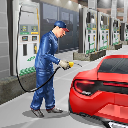 Gas Station Car Mechanic Simulator Game Icon