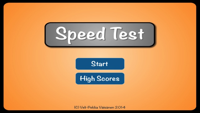 Speed Test - The Game