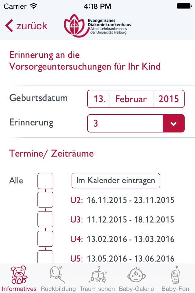 Geburt+Baby screenshot 3