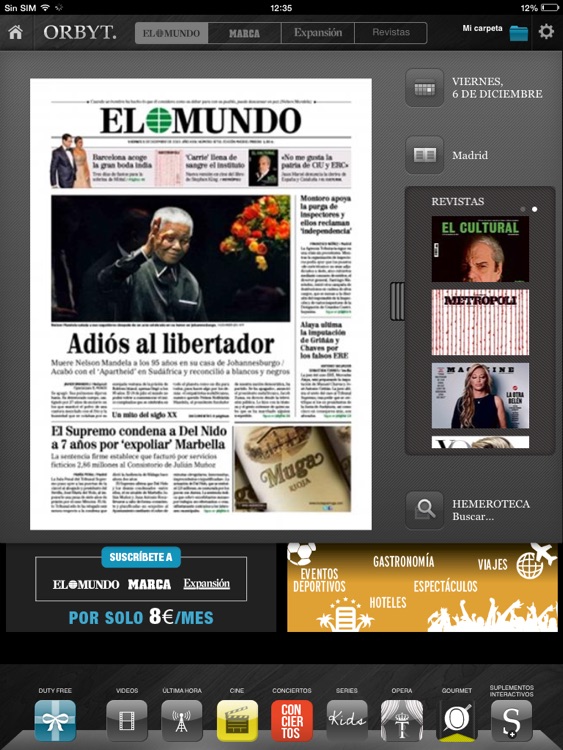 Orbyt for iPad