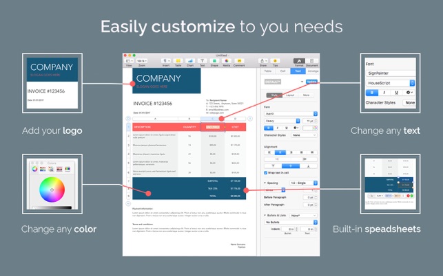 Quick Invoice - 100+ Invoice Templates for Pages(圖2)-速報App