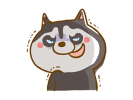 Scary Siberian Dog Stickers for iMessage