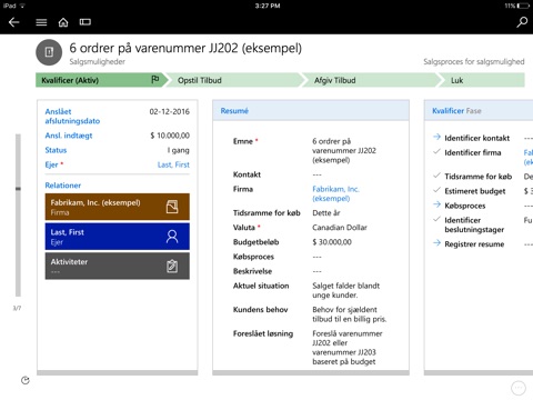 Microsoft Dynamics 365 for BlackBerry screenshot 3