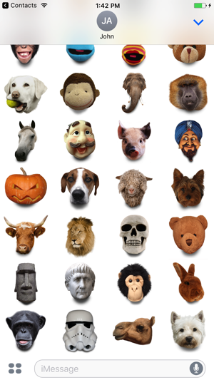 Facetouch Heads Stickers for iMessage(圖3)-速報App