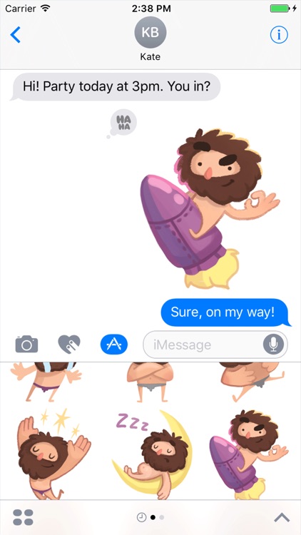 Space Caveman Stickers screenshot-3
