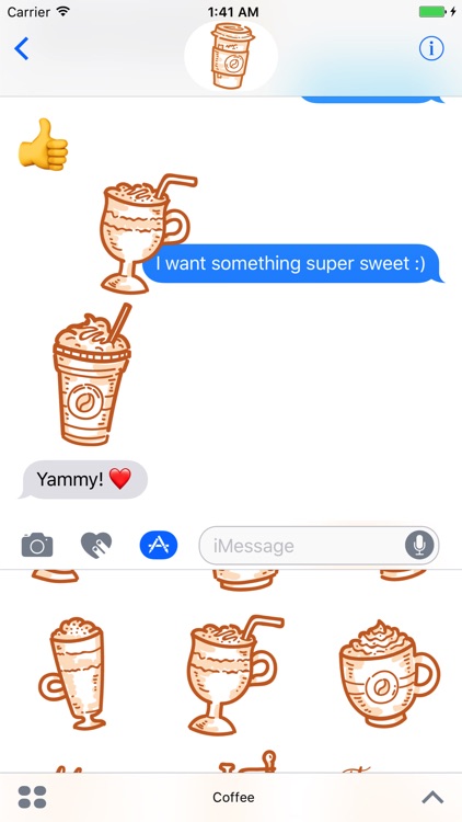Coffee time! iMessage stickers