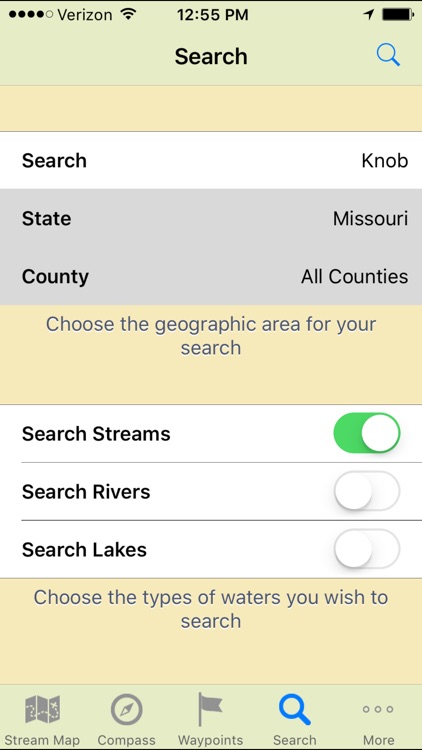 Stream Map USA - North Central