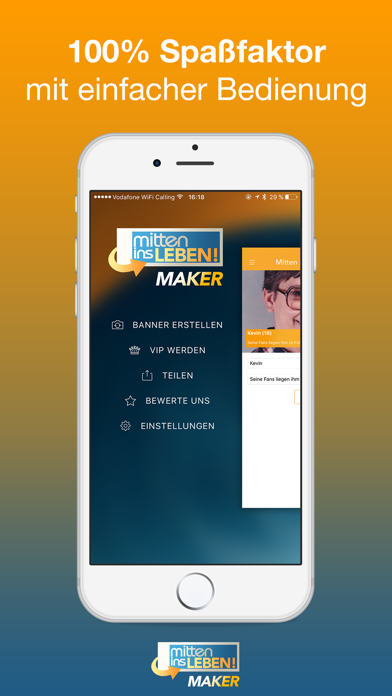 How to cancel & delete Mitten ins Leben Maker & Banner Generator from iphone & ipad 3