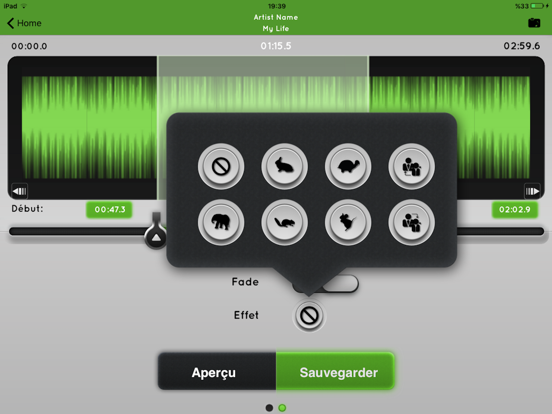 Screenshot #6 pour Mp3 Cutter  - cut audio files easily (No Ads)