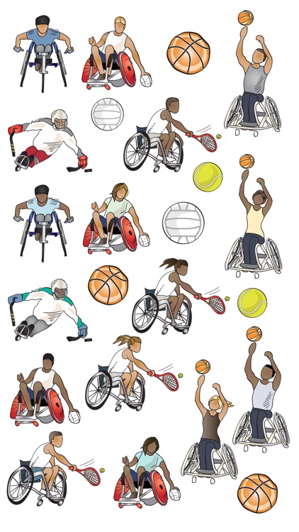Wheelchair Sport Stickers
