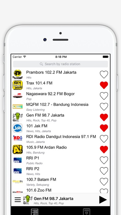 Radio Indonesia : indonesian radios FM screenshot 2