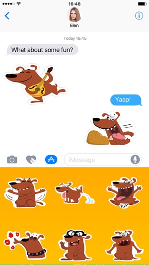 Doggy Dog Tap Pet Stickers for iMessage(圖2)-速報App