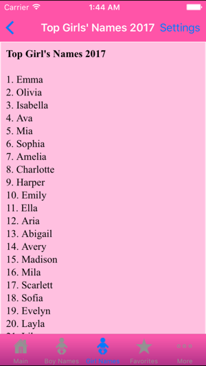 Baby Names - Idea Helper & Collection Up to 2017+(圖5)-速報App