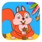 Squirrels Game Coloring Book For Childrens