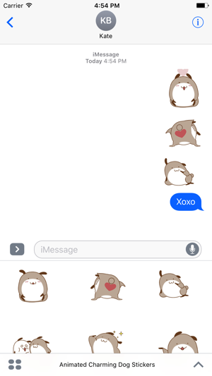 Animated Charming Dog Stickers For iMessage(圖4)-速報App