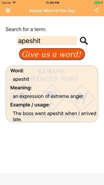 Aussie Word of the Day