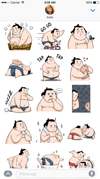 Ringo the Sumo Wrestler stickers screenshot-3