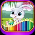 Easter Eggstravaganza and Rabbit coloring for kids