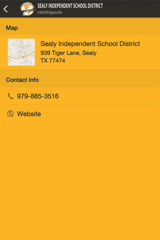 Sealy Independent School District screenshot 2