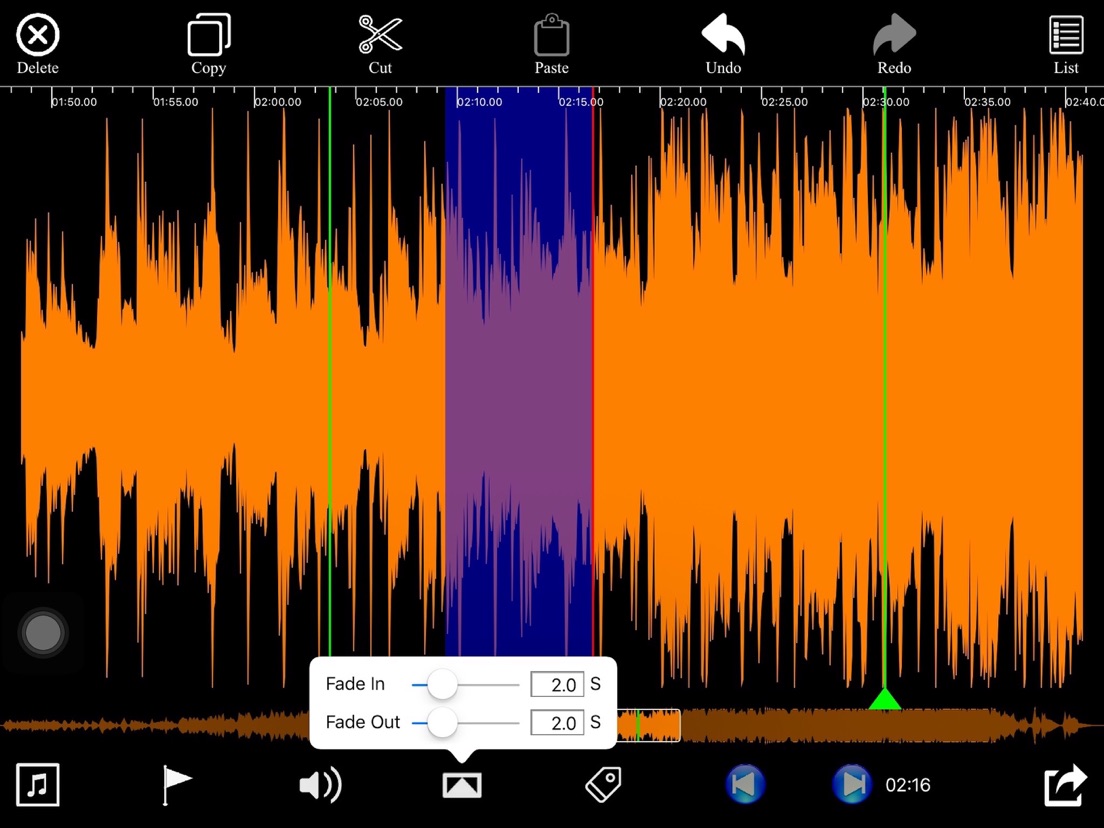 Audio Trim & Audio Split Edit Lite App voor iPhone, iPad en iPod
