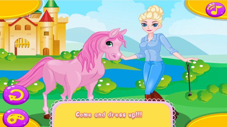 Queen Elsa And Her Horse Girl Games screenshot-4