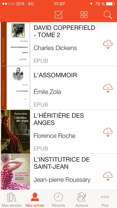 Belgique Loisirs eBooks screenshot 2