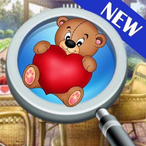 Hidden object: New years romance icon