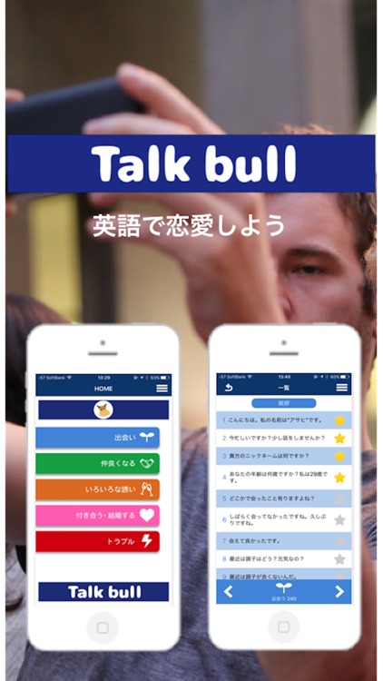 男と女の恋愛英語1000 Talk bull（トークブル）