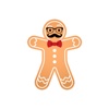 Hipster Christmas - Holiday Stickers
