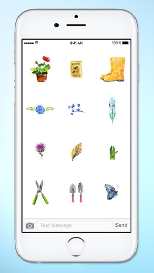 Watercolor Gardening Flowers and Birds Sticker Pac(圖4)-速報App