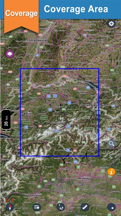 Switzerland - Lucerne boating offline marine chart