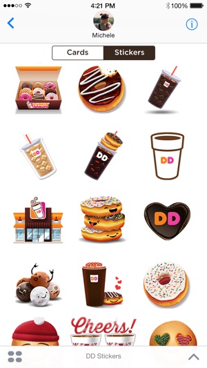 Dunkin’ Donuts Stickers & Cards(圖2)-速報App