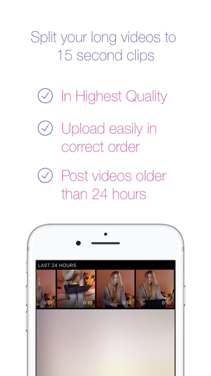 Continual - Post long videos for Instagram Stories