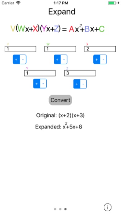 Quadratic Conversions screenshot 3