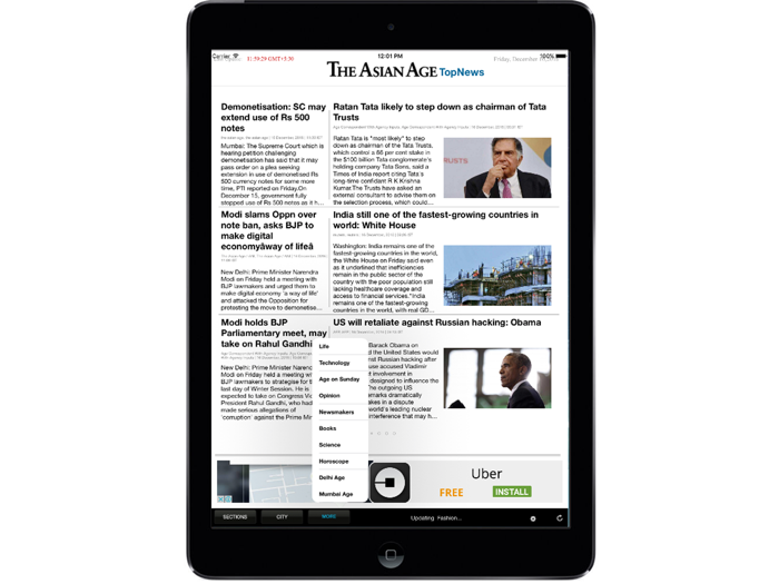 The Asian Age for iPad