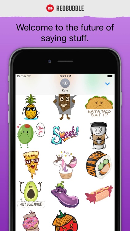 Digital Sticker All-stars: Food