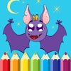 Page Bats Coloring Game For Kids Edition