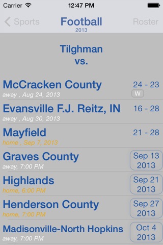 Tilghman High School Athletics screenshot 2