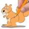 Squirrel is a fun coloring activity