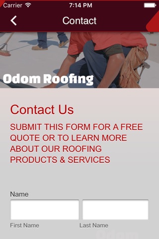 Odom Roofing Company screenshot 3