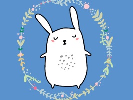 A fun sticker pack featuring the Fat Rabbit