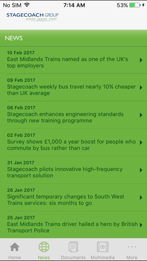 Stagecoach Group Media and Investor App for iPhone(圖4)-速報App