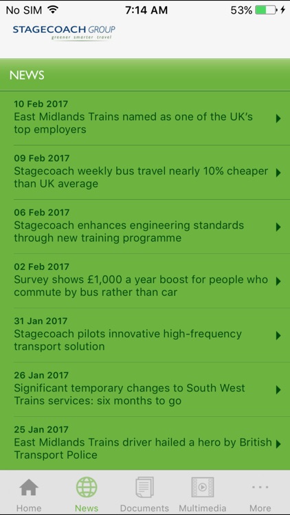 Stagecoach Group Media and Investor App for iPhone screenshot-3