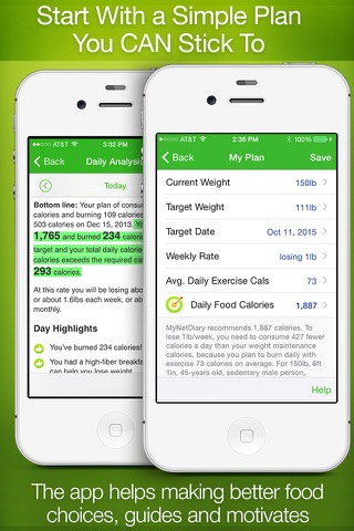 Calorie Counter PRO MyNetDiary screenshot 2