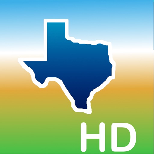 Aqua Map Texas TX Lakes HD - GPS  Nautical Charts icon