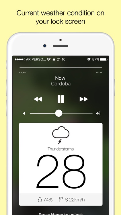 Weather Lock - Current weather on your lock screen