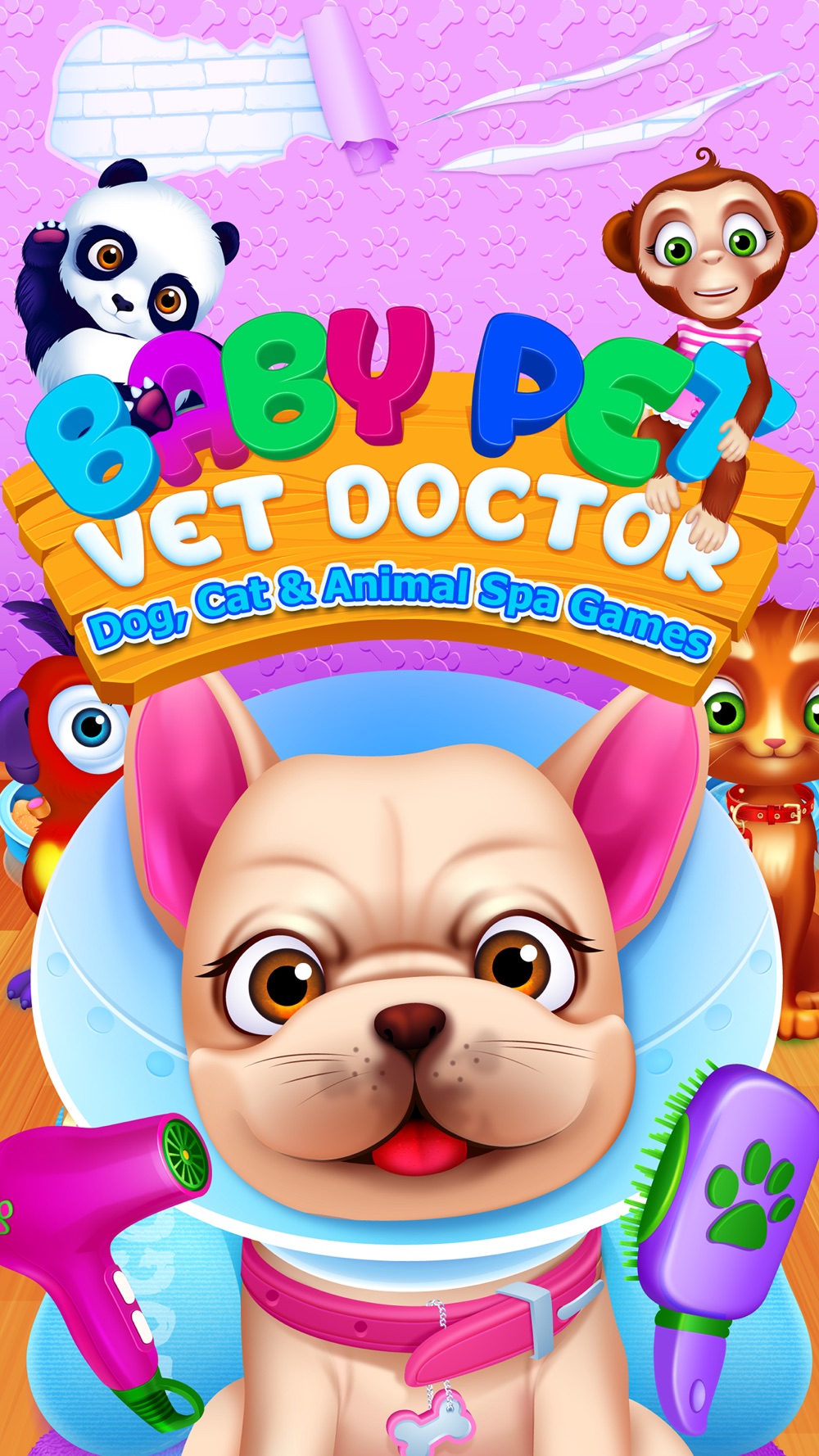 Baby Pet Vet Doctor – Dog, Cat & Animal Spa Games